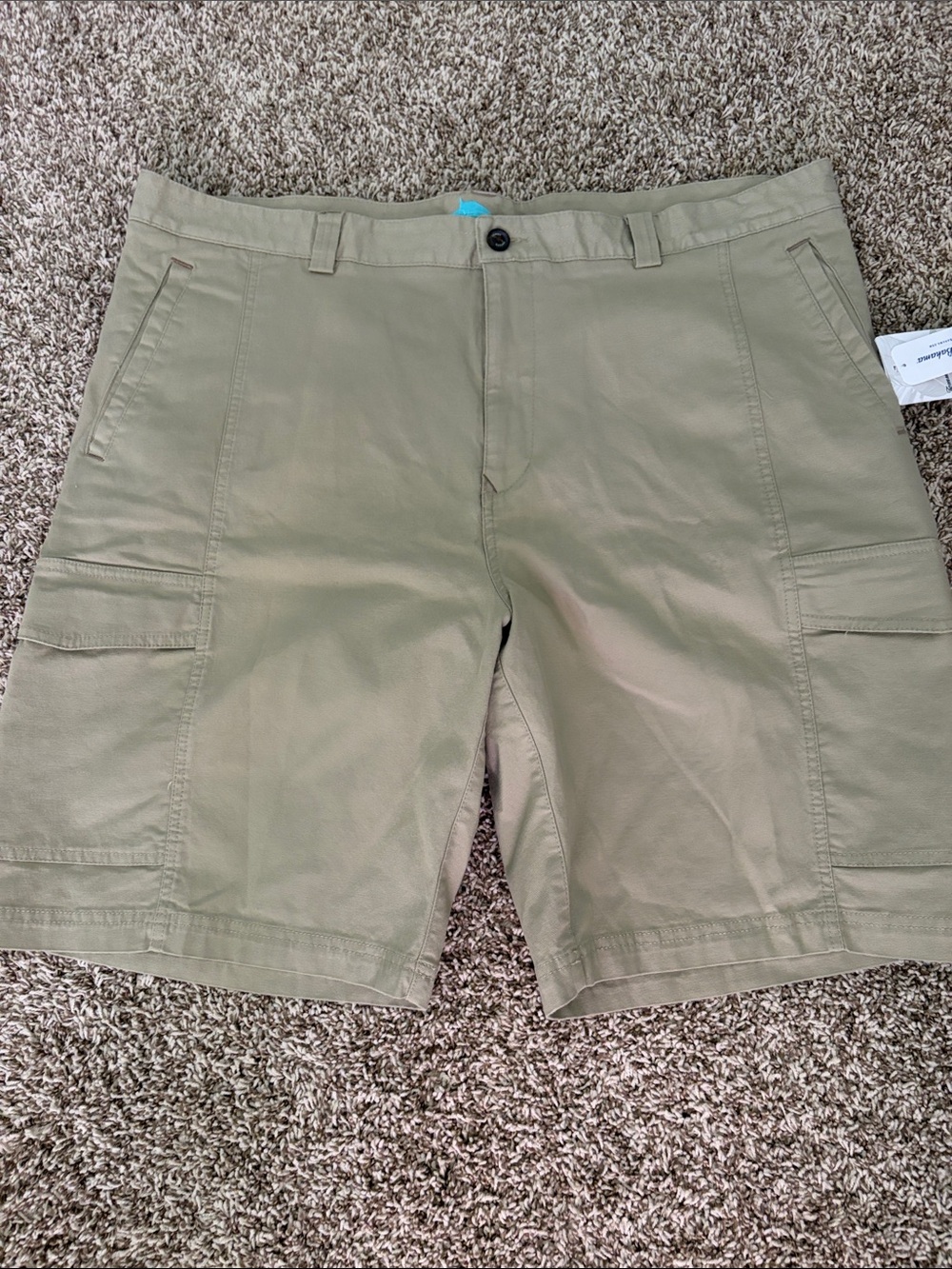 Tommy Bahama Tan Cargo Short with Utility Pockets